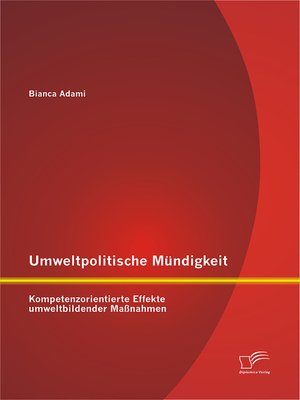 cover image of Umweltpolitische Mündigkeit